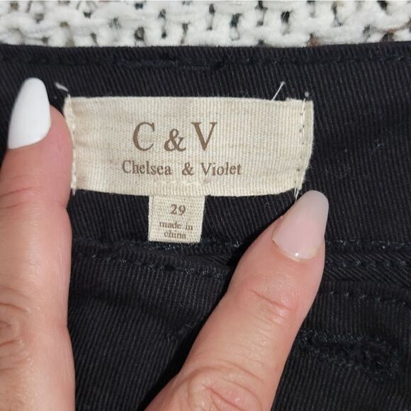 Chelsea and violet black flare jeans sz 29 - Picture 9 of 9